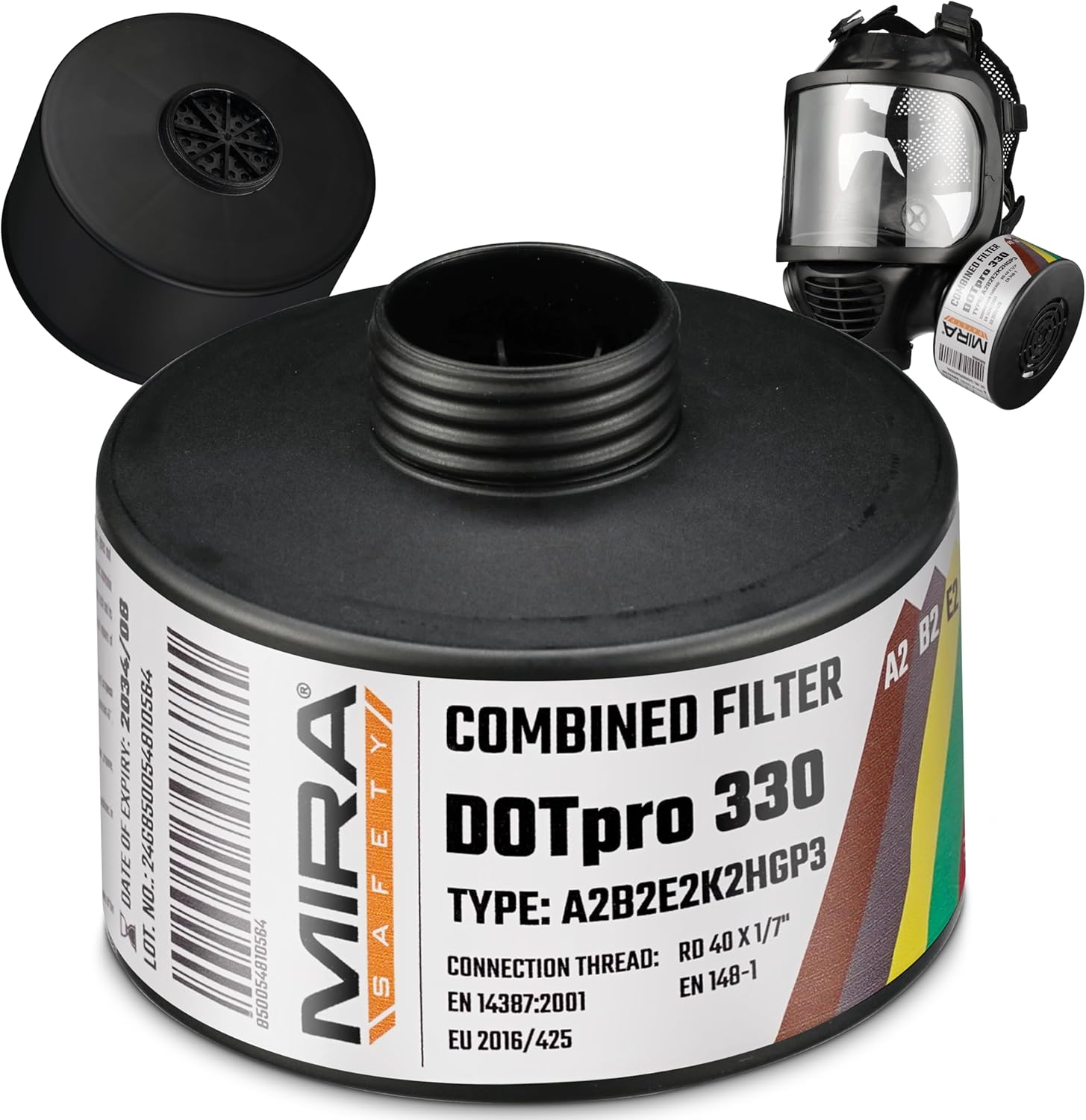 MIRA Safety DotPro 330 CBRN and Industrial Gas Mask Filter